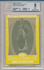 Topps  2006-2007 Finest Press Plates Yellow #102 Kevin Durant 1/1 / BGS Grade 9