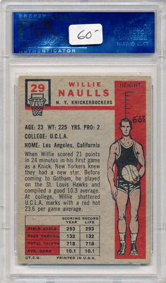 Topps Bowman  1957   #29 Willie Naulls  / PSA Grade 5 / BGS Grade None