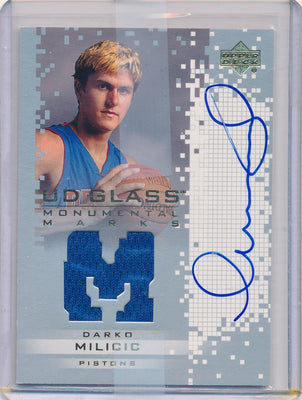 Upper Deck 2003-04 UD Glass Monumental Marks #DM-J Darko Milicic