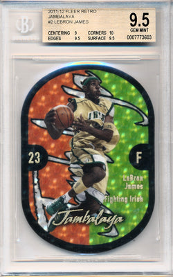 Upper Deck 2011-12 Fleer Retro Jambalaya #2/21JB Lebron James  / BGS Grade 9.5