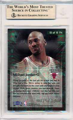 Fleer 1998-1999 Flair Showcase Takeit2.net #13 Michael Jordan 13/15 / BGS Grade 9.5