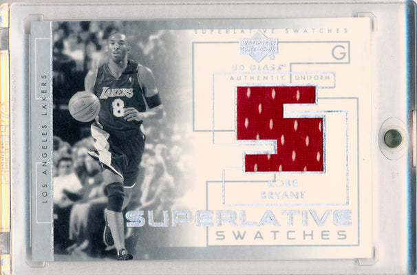 Upper Deck 2004 UD Glass Authentic Uniform Superlative Swatches #SSKB Kobe Bryant