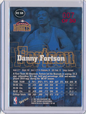 SkyBox 1997-1998 Premium Star Rubies #92SR Danny Forston 7/50