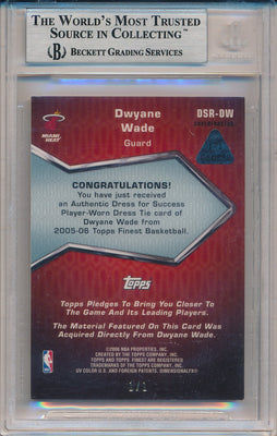 Topps 2005-2006 Finest Dress For Success #DSR-DW Dwyane Wade 1/1 / BGS Grade 8.5