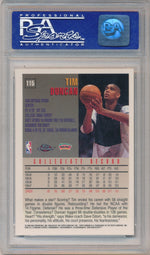 Topps 1997-1998 Chrome Basketball #115 Tim Duncan  / PSA Grade 10