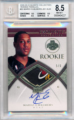 Upper Deck 2008-2009 Exquisite Collection Rookie Parallel #83 Mario Chalmers 5/6 / BGS Grade 8.5 / Auto Grade 10