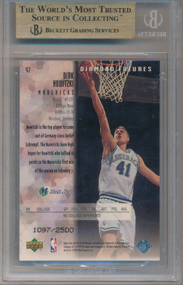 Upper Deck 1998-1999 Black Diamond  Double Diamond #92 Dirk Nowitzki 1097/2500 / BGS Grade 9.5