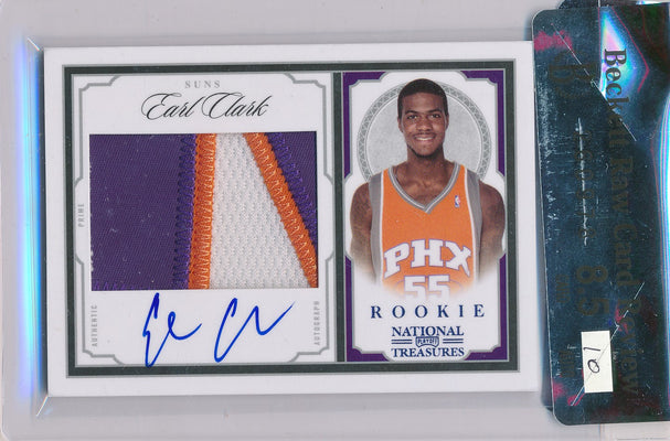 Panini 2009-2010 National Treasures Century Platinum #213 Earl Clark 2/5 / Auto Grade 10