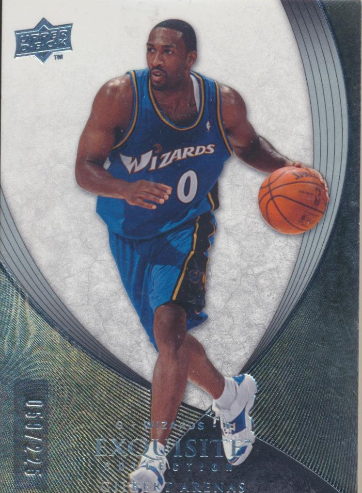 Upper Deck 2007-2008 Exquisite Collection Base #11 Gilbert Arenas 59/225