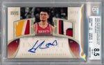 Upper Deck 2005-2006 Exquisite Collection Emblems Of Endorsement #EMYM Yao Ming 8/15 / BGS Grade 8.5 / Auto Grade 10