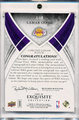 Upper Deck 2009-2010 Exquisite Collection Limited Logos #LLO Lamar Odom 4/15