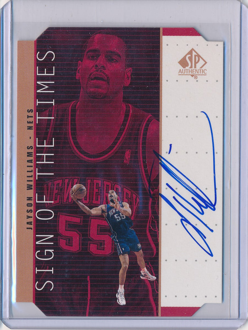Upper Deck 1998-1999 SP Authentic Sign Of The Times #JY Jayson Williams