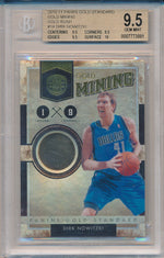 Panini 2010-2011 Gold Standard Gold Mining #14 Dirk Nowitzki 4/8 / BGS Grade 9.5