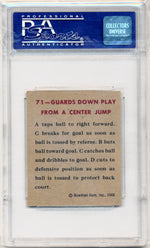 Topps Bowman 1948 Gaurds Down Play  From A Center jump  #71   / PSA Grade 7