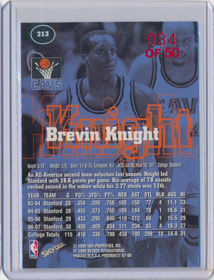 SkyBox 1997-1998 Premium Star Rubies #213 Brevin Knight 34/50