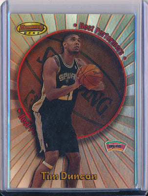 Topps 1998-1999 Bowman's Best Best Performers #BP5 Tim Duncan 19/200