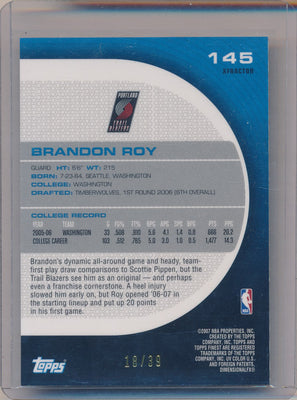 Topps 2006-2007 Finest Refractor #145 Brandon Roy 18/39