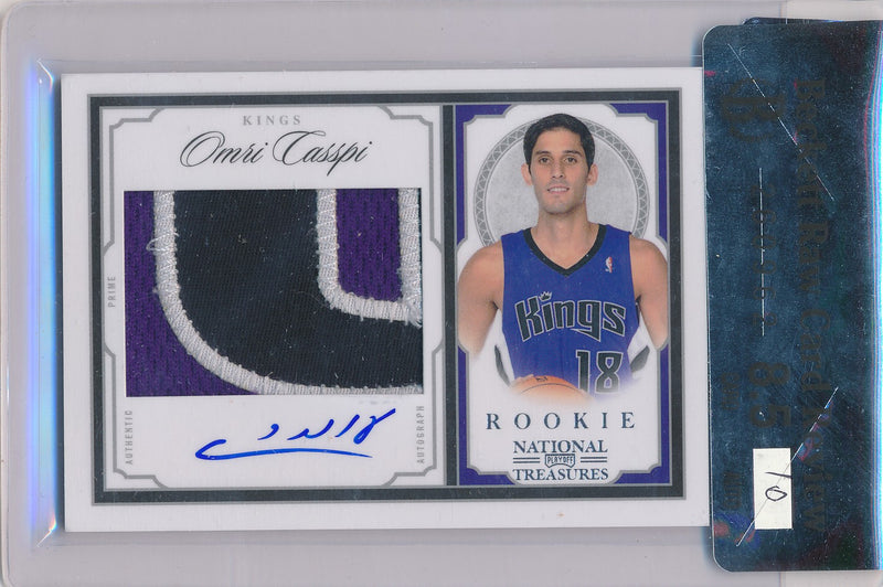 Panini 2009-2010 National Treasures Century Silver #221 Omri Casspi 57/99 / Auto Grade 10