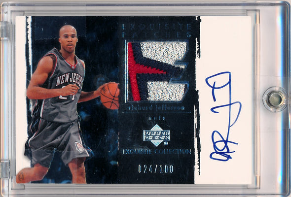 Upper Deck 2003-2004 Exquisite Collection Patches Autographs #AP-RJ Richard Jefferson 24/100