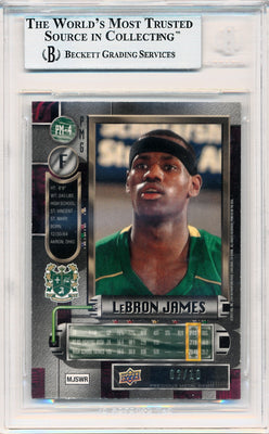 Upper Deck 2011-12 Fleer Retro Precious Metal Gems GREEN #PM-4 Lebron James 2/10 / BGS Grade 9