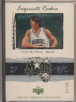 Upper Deck 2003-2004 Exquisite Collection Gold Rookie #48 Zaza Pachulia 17/25