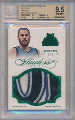 Panini 2012-2013 Flawless Emerald Jumbo Patches #18 Kevin Love 2/5 / BGS Grade 9.5