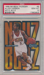 SkyBox 1998-1999 Thunder NOYZ BOYZ #8/15NB Allen Iverson  / PSA Grade 10