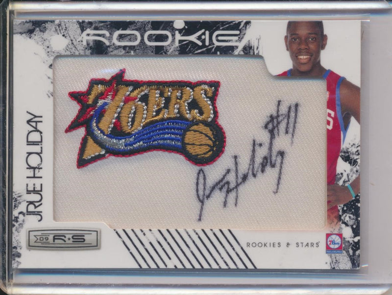 Panini 2008-2009 Rookies & Stars Jumbo Patch RPA #146 Jrue Holiday 6/449