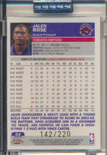 Topps  2003-2004 Chrome  X-Fractor #54 Jalen Rose 142/220