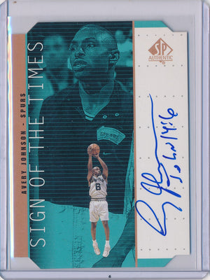 Upper Deck 1998-1999 SP Authentic Sign Of The Times #AV Avery Johnson