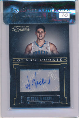 Panini 2012-2013 Timeless Treasures Glass Rookie #226 Nikola Vucevic 18/25 / BGS Grade 8.5 / Auto Grade 10