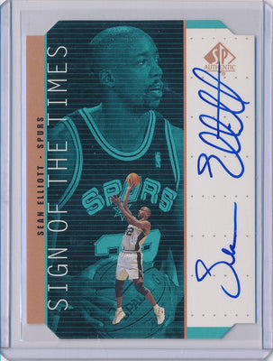 Upper Deck 1998-1999 SP Authentic Sign Of The Times #SE  Sean Elliot