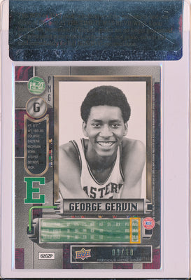 Upper Deck 2011-12 Fleer Retro Precious Metal Gems GREEN #PM-27 George Gervin 9/10 / BGS Grade 9