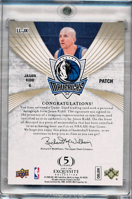 Upper Deck 2007-2008 Exquisite Collection Limited Logos #LLJK Jason Kidd 1/50