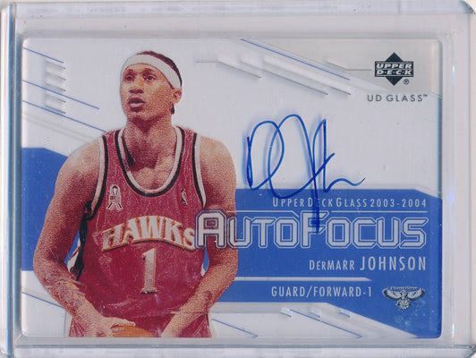 Upper Deck 2003-04 UD Glass Auto Focus #DJ Demarr Johnson