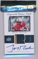 Upper Deck 2009-2010 Exquisite Collection Rookie Patch Flashback #78L Jerry Rice 24/25 / Auto Grade 10