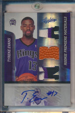 Panini  2009-2010 Absolute Rookie Premiere Materials #166 Tyreke Evans 2/5