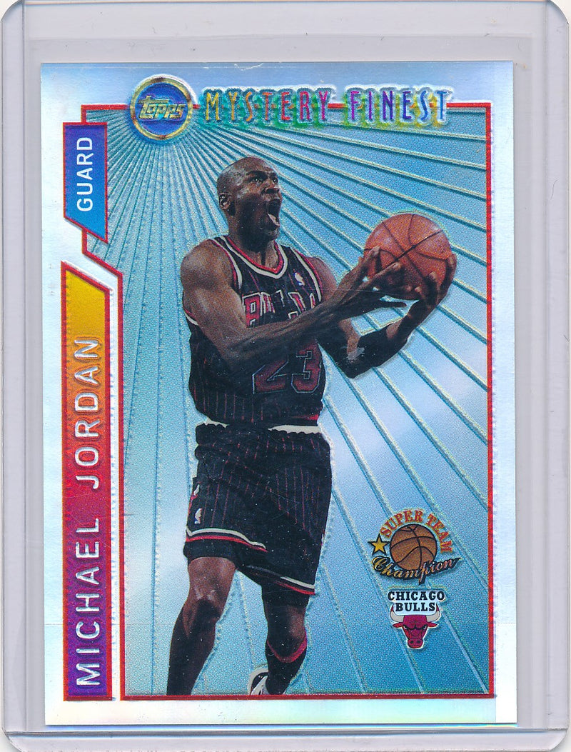 Topps 1996 Mystery Finest Refractor #M14 Michael Jordan – Mr. B's