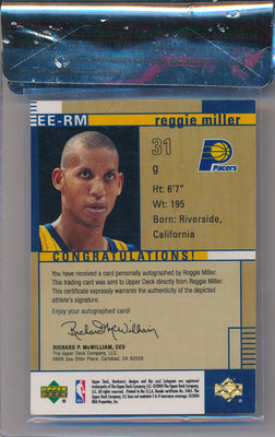 Upper Deck 2003-2004 SPx Winning Materials #WMA-RM Reggie Miller 64/100