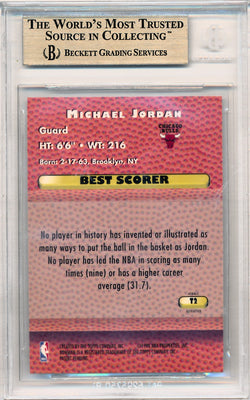 Topps 1997-1998 Bowman's Best Techniques Atomic Refractors #T2 Michael Jordan  / BGS Grade 10