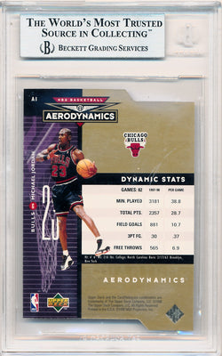 Upper Deck 1998-1999 Aerodynamics Gold #A1 Michael Jordan 4/25 / BGS Grade 9