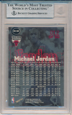 SkyBox 1997-1998 Premium Star Rubies #29SR Michael Jordan 12/50 / BGS Grade 9