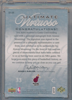 Upper Deck 2007-2008 Ultimate Collection Ultimate Virtuoso #UV-AM Alonzo Mourning 1/25