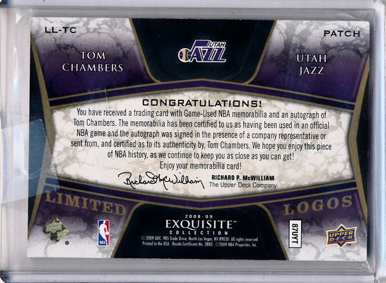 Upper Deck 2008-2009 Exquisite Collection Limited Logos #LLTC Tom Chambers 9/25