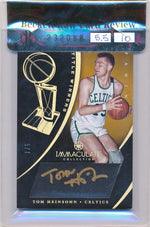 Panini 2012-2013 Immaculate Collection Title Winners Autographs #TWTO Tom Heinsohn 5/7 / Auto Grade 10