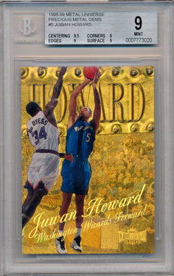 Skybox 1998-1999 Metal Universe Championship Precious Metal Gems #5 Juwan Howard 41/50 / BGS Grade 9