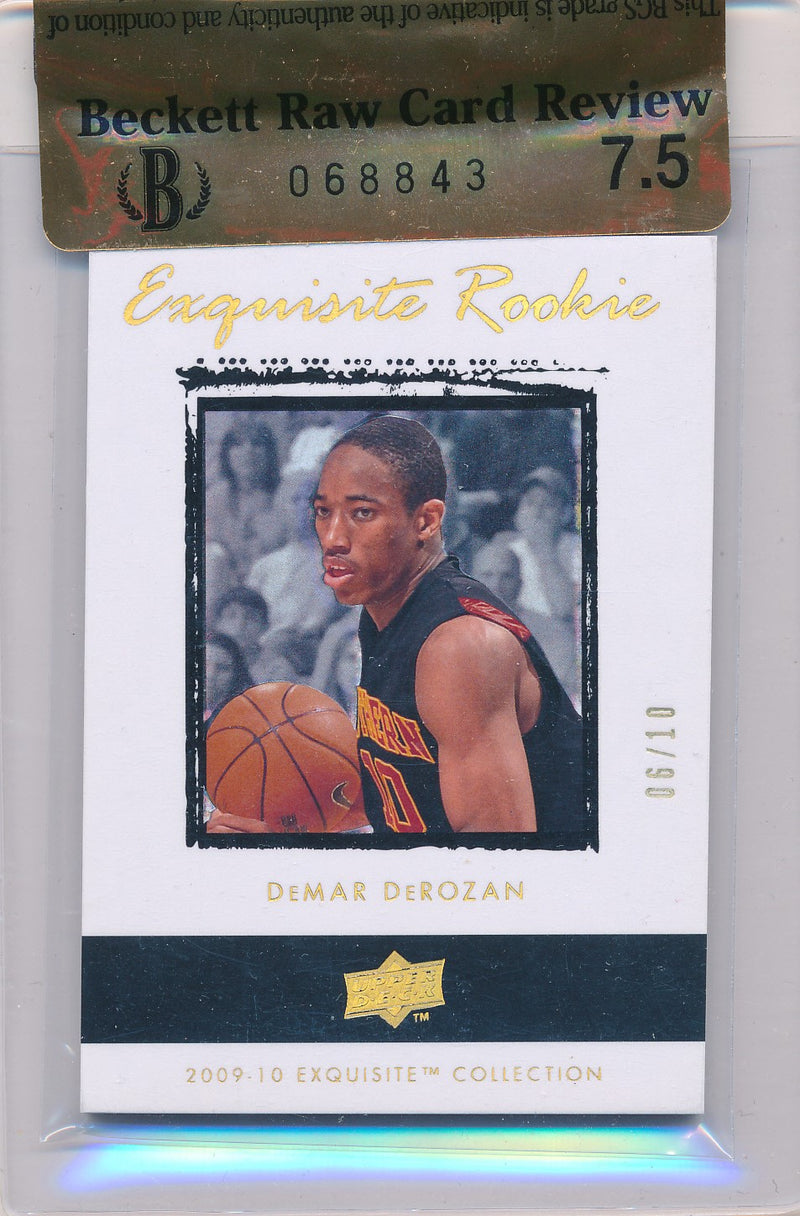 Upper Deck 2009-2010 Exquisite Collection Rookie Parallel #65 Demar Derozan 6/10