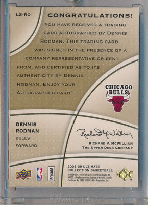 Upper Deck 2008-2009 Ultimate Collection Ultimate Legendary Signatures #LS-RO Dennis Rodman 10/10
