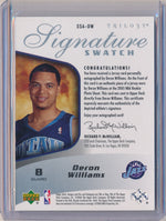 Upper Deck 2006-2007 UD Trilo3y  Signature Swatch #SSA-DW Deron Williams 9/25