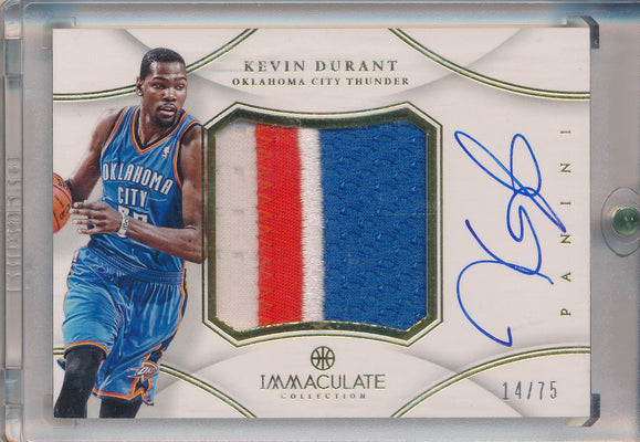 Panini 2012-2013 Immaculate Collection  #PP-KD Kevin Durant 14/75